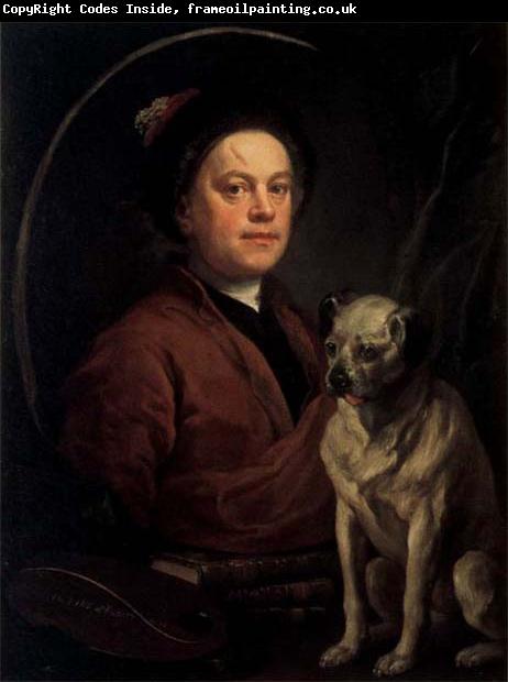 William Hogarth Self-Portrait with a Pug